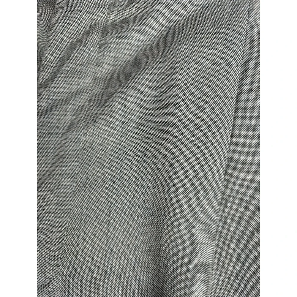 Zacchi Men's Pants 36 Gray Plaid Pleated Front Dress Career Worship Pockets 2890